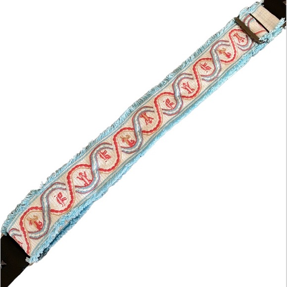 Valentino Garavani Guitar Bag Strap in Leather & Canvas - Picture 5 of 16